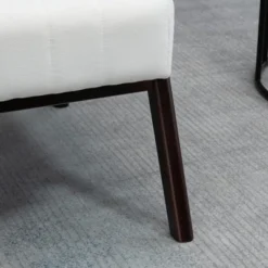 HOMCOM Accent Chair With Softness & Support, Upholstered Arm Chair For Living Room Furniture, Comfy Chair For Bedroom, Living Room Chair, Cream White -Homcom Shop GUEST 5e8b5f0a cab0 4347 9560 6c20dd9001e5