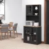HOMCOM Kitchen Buffet With Hutch, Storage Pantry With 3 Cabinets, 2 Open Shelves And Large Countertop -Homcom Shop GUEST 6278402e dd19 4154 bf0b daf138de200e