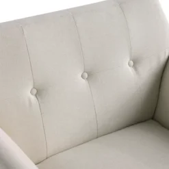 HOMCOM Traditional Living Room Chair, Armchair With Button Tufted Polygonal Straight Back, Single Sofa With Thick Padding -Homcom Shop GUEST 65893d1e 51ba 414d a9c2 009c4d8e7524