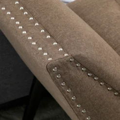 HOMCOM Modern Button Tufted Sitting Bench, Accent Fabric Upholstered Ottoman For Bedroom Or Living Room -Homcom Shop GUEST 66716e5a 8741 4b41 acb3 3dc32453d56e