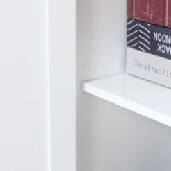 HOMCOM 48.5" Farmhouse Kitchen Pantry, Floor Storage Cabinet, Cupboard Organizer With Adjustable Shelves And 4-Doors For Dining Room -Homcom Shop GUEST 66cad85e fa95 4225 88a1 bd3a8c755334