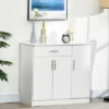 HOMCOM Modern Kitchen Sideboard, Buffet Table With Drawer, Double Door Cabinet And Adjustable Shelves For Living Room, Kitchen, Entryway, White -Homcom Shop GUEST 6980f866 aab6 45f8 af7c 4c60bc7083eb