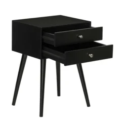 HOMCOM Modern Nightstand With 2 Pull Out Drawers, Side End Table With Display Tabletop And Solid Acacia Legs 8 HOMCOM Modern Nightstand With 2 Pull Out Drawers, Side End Table With Display Tabletop And Solid Acacia Legs -Homcom Shop GUEST 6c6ca27f 8ea3 4897 aed8 7e22c3667966
