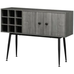 HOMCOM Coffee Bar Cabinet 9-Bottle Wine Rack And Adjustable Shelf, Sideboard Buffet Cabinet Wine Cabinet For Living Room 9 HOMCOM Coffee Bar Cabinet 9-Bottle Wine Rack And Adjustable Shelf, Sideboard Buffet Cabinet Wine Cabinet For Living Room -Homcom Shop GUEST 6d10b9d9 bb50 41b7 a6de 45cf376cccf8