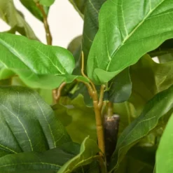 HOMCOM 5FT Artificial Fiddle Leaf Fig Tree, Faux Decorative Plant In Nursery Pot For Indoor Or Outdoor Décor -Homcom Shop GUEST 6e6a3607 41b6 4585 b543 68db0a6eaf1a