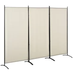 HOMCOM 3-Panel Room Divider Folding Privacy Screen Separator Partition Wall For Indoor Bedroom Office 100" X 72" -Homcom Shop GUEST 6fdcec47 95bc 4342 9e1b d9e72653bc13