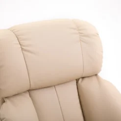 HOMCOM Recliner With Ottoman Footrest, Recliner Chair With Vibration Massage, Faux Leather And Swivel Wood Base For Living Room And Bedroom -Homcom Shop GUEST 70606883 c511 4e98 95a6 4dc173a900d3