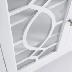 HOMCOM Modern Sideboard With Storage, Console Table, Buffet Cabinet With Glass Doors For Living Room, White -Homcom Shop GUEST 727e5fa0 3f14 4c26 a244 7b5049cce588