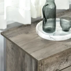 HOMCOM 32" Farmhouse Barn Door Style Sideboard, Buffet Cabinet, Coffee Bar For Kitchen, Living Room Or Entryway, Gray Wash -Homcom Shop GUEST 757ed869 c48a 43f2 9c93 27bbf1f60429