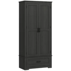 HOMCOM 69" Tall Farmhouse Kitchen Pantry Storage Cabinet With Drawer And Adjustable Shelves -Homcom Shop GUEST 7643e2ac 20cc 41d6 ad15 58e38934c9c0