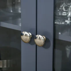 HOMCOM Elegant Kitchen Sideboard, Buffet Cabinet With Storage, Adjustable Shelves For Living Room, Study, 4 Glass Doors, Gray -Homcom Shop GUEST 76555f4e 5ff6 498a b3dd 7677075dcc0c