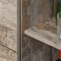 HOMCOM Freestanding Rustic Kitchen Buffet With Hutch, Pantry Storage Cabinet With Sliding Barn Door, Adjustable Shelf, Vintage Wood -Homcom Shop GUEST 772082ed a5c6 4bb6 af95 a8c0280431c8