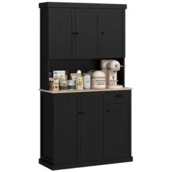 HOMCOM Buffet With Hutch, Kitchen Pantry Storage Cabinet With Microwave Oven Countertop, Drawer, And Cupboards -Homcom Shop GUEST 7ae20940 155d 4835 9442 01e3e3dd692f