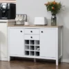 HOMCOM Buffet Cabinet, Rustic Sideboard With 9-bottle Wine Rack, Storage Cabinets, Drawers And Adjustable Shelves For Living Room, Kitchen -Homcom Shop GUEST 7b55fdee 20db 49df bc95 0342b2589010