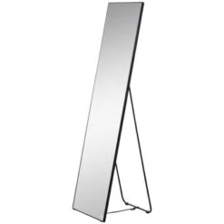 HOMCOM Full Length Glass Mirror, Freestanding Or Wall Mounted Dress Mirror For Bedroom, Living Room, Bathroom, Black -Homcom Shop GUEST 7c565711 4225 479b 9869 90dee2d1df89