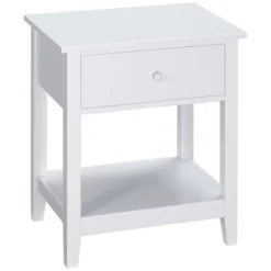 HOMCOM Modern Style Nightstand, Side Table With Drawer And Storage Shelf For Bedroom, Or Living Room 19 HOMCOM Modern Style Nightstand, Side Table With Drawer And Storage Shelf For Bedroom, Or Living Room -Homcom Shop GUEST 7e02cb50 c66b 4d19 b6b5 0043e646a513