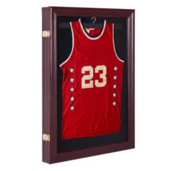 HOMCOM 35” X 26” UV-Resistant Sports Jersey Frame Display Case - Cherry Brown -Homcom Shop GUEST 8031e6ac 485d 4407 a789 d066ef15e139