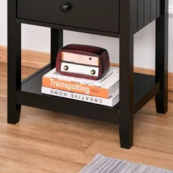 HOMCOM Modern Style Nightstand, Side Table With Drawer And Storage Shelf For Bedroom, Or Living Room 16 HOMCOM Modern Style Nightstand, Side Table With Drawer And Storage Shelf For Bedroom, Or Living Room -Homcom Shop GUEST 809785c8 3499 4c28 81bf fa8a9eab8d88