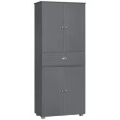 HOMCOM 72" Freestanding Kitchen Pantry Cabinet With 2 Large Double Door Cabinets And 1 Center Drawer, Gray -Homcom Shop GUEST 85827e8d b136 4ac1 908b 70ed0111b67a