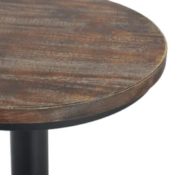 HOMCOM 42" Rustic Bar Table Industrial Metal Pine Wood Top Adjustable Standing Pub Table -Homcom Shop GUEST 89e6f81d 5cf4 424e 86a3 e14f93e255d8