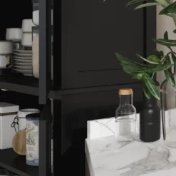 HOMCOM Freestanding Modern 4 Door Kitchen Pantry, Storage Cabinet Organizer With 6-Tier Shelves, And 4 Adjustable Shelves -Homcom Shop GUEST 8a5b20a4 912d 4461 8a9f 5da8e762b1c4