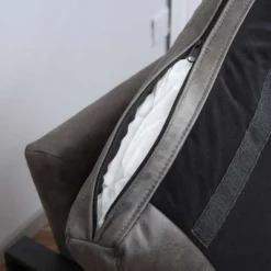 HOMCOM Industrial Accent Chairs With Cushioned Seat And Back, Upholstered Faux Leather Armchair For Bedroom, Living Room Chair With Steel Legs, Gray -Homcom Shop GUEST 8a5f9ba1 a9db 45bc a03d cf78c69108e0