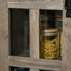 HOMCOM Sideboard Storage Cabinet, Kitchen Cupboard Buffet Server With Glass Doors, 2 Drawers & Adjustable Shelves For Living Room -Homcom Shop GUEST 8bc6741d fd8c 49c9 b43e 3efd83052cd5