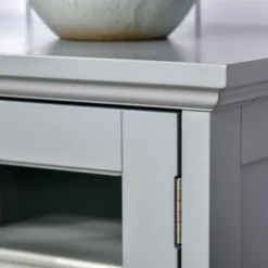 HOMCOM 52" Traditional Kitchen Pantry, Floor Storage Cabinet, Small Cupboard Organizer With Adjustable Shelves And 4-Doors For Living Room, Gray -Homcom Shop GUEST 8bfd1e06 6d0b 43dc a033 c12a7877f941