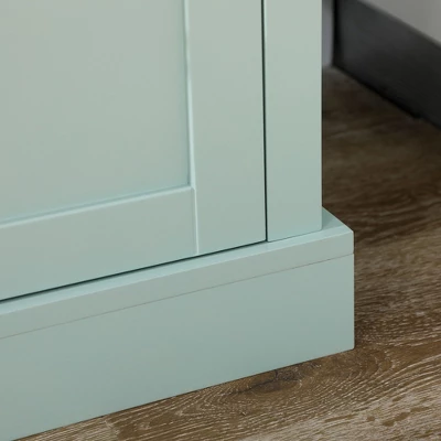 HOMCOM 71" Freestanding Pantry, Kitchen Buffet With Hutch, Modern Storage Cabinet With Drawers, Glass Doors, And Adjustable Shelves, Light Blue 7 HOMCOM 71" Freestanding Pantry, Kitchen Buffet With Hutch, Modern Storage Cabinet With Drawers, Glass Doors, And Adjustable Shelves, Light Blue - Image 5