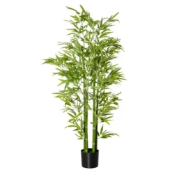 HOMCOM 5FT Artificial Bamboo Tree, Faux Decorative Plant In Nursery Pot For Indoor Or Outdoor Décor -Homcom Shop GUEST 8d94f133 b98a 40cc 9c4d e4be7d21bc14