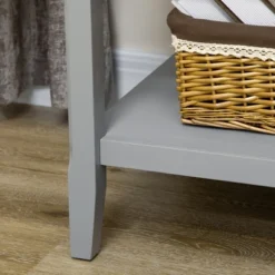 HOMCOM Vintage Side Table For Living Room Or Bedroom Storage End Table With Antique Handle Drawer & Shelf, Wooden Side Table, Set Of 2, Gray -Homcom Shop GUEST 9418965c 0b4c 4e72 8000 42c9b297d9a6