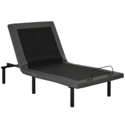 HOMCOM Twin XL Adjustable Bed Frame, Ergonomic Zero Gravity Power Bed Base With Head And Foot Incline, Memory, And Wireless Remote, Gray -Homcom Shop GUEST 954f497a 0951 42a7 a528 bce37b3b33ea