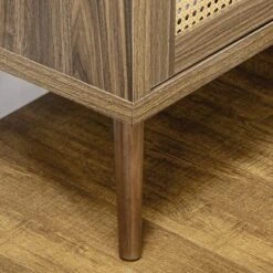 HOMCOM Sideboard Buffet Cabinet, Kitchen Storage Cabinet With Rattan Decorated Doors, Adjustable Shelves For Living Room, Dining Room, Hallway, Brown -Homcom Shop GUEST 956d3dfb 2c4c 4a9a a0e7 9861a1703538