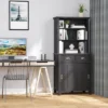 HOMCOM 67" Freestanding Buffet With Hutch, Kitchen Pantry Storage Cabinet With Sliding Doors, Drawers And Open Shelves, Adjustable Shelving, Black -Homcom Shop GUEST 9d35b969 ed4f 4d91 88de 2b969d6da1a0