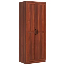 HOMCOM 63" 2-Door Kitchen Pantry, Freestanding Storage Cabinet With 2 Adjustable Shelves For Kitchen Or Living Room -Homcom Shop GUEST 9eed5e3b f32f 4e1b 9f3e e474d8541dc8