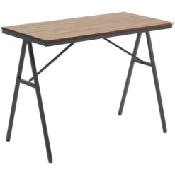 HOMCOM Industrial Bar Table With Steel Frame, Counter Height Table Pub Table For Kitchen Dining Room Cafe, Brown/Black -Homcom Shop GUEST a0dee1f8 e386 4fce b3ff b4a1cd7ca570