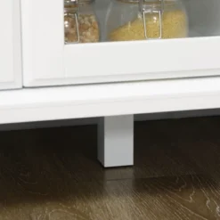 HOMCOM Kitchen Sideboard, Buffet Cabinet With 5 Storage Drawers And Double Glass Door Cupboard For Living Room, White 11 HOMCOM Kitchen Sideboard, Buffet Cabinet With 5 Storage Drawers And Double Glass Door Cupboard For Living Room, White -Homcom Shop GUEST a2c6ad2d ae09 459f 8ee9 14af673c863e