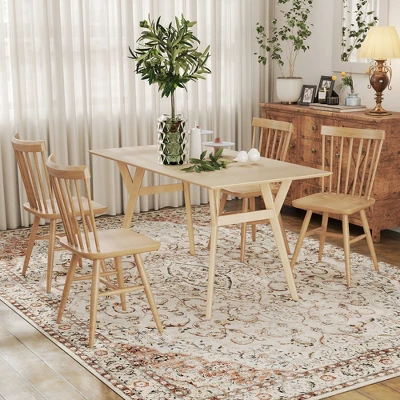 HOMCOM Area Rug 8x10, Machine Washable Rug, Non-Slip Classical Floral Print Floor Carpet For Living Room, Bedroom, Dining Room, Mixed-Brown 7 HOMCOM Area Rug 8x10, Machine Washable Rug, Non-Slip Classical Floral Print Floor Carpet For Living Room, Bedroom, Dining Room, Mixed-Brown - Image 5