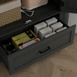 HOMCOM 69" Tall Farmhouse Kitchen Pantry Storage Cabinet With Drawer And Adjustable Shelves -Homcom Shop GUEST a4e45a22 6662 4215 9f80 b0507b0859d2