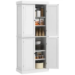 HOMCOM 72" Traditional Freestanding Kitchen Pantry Cupboard With 2 Cabinet, And Adjustable Shelves -Homcom Shop GUEST a565d8d7 9b86 4631 86b1 6cad1bfb00d2
