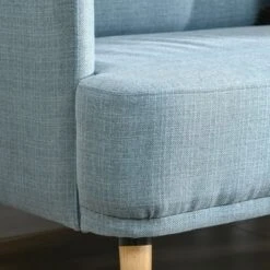 HOMCOM 48" Loveseat Sofa For Bedroom, Modern Love Seats Furniture, Upholstered Small Couch For Small Space, Blue 10 HOMCOM 48" Loveseat Sofa For Bedroom, Modern Love Seats Furniture, Upholstered Small Couch For Small Space, Blue -Homcom Shop GUEST a592b442 8ea4 4cd9 9abe 90858f2ef284