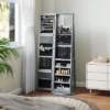 HOMCOM Jewelry Cabinet, 360° Swivel Jewelry Armoire With Full-Length Mirror, Storage Shelves, Interior Small Mirror, For Bedroom Living Room 2 HOMCOM Jewelry Cabinet, 360° Swivel Jewelry Armoire With Full-Length Mirror, Storage Shelves, Interior Small Mirror, For Bedroom Living Room -Homcom Shop GUEST a6c3a5ec 833a 4b67 b168 0e18c04872ff