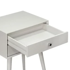 HOMCOM Modern Bedside Table With 2 Pull Out Drawers, Side End Table With Display Tabletop And Solid Acacia Legs, Gray 9 HOMCOM Modern Bedside Table With 2 Pull Out Drawers, Side End Table With Display Tabletop And Solid Acacia Legs, Gray -Homcom Shop GUEST a7397366 5208 4040 a6f3 90264ca2806f