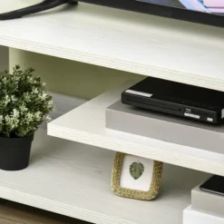 HOMCOM Modern TV Stand For TVs Up To 45", TV Cabinet With Storage Shelf And Drawer, Entertainment Center For Living Room Bedroom, White -Homcom Shop GUEST a8a8d43a 4b9d 4795 92c8 1537897a8cac