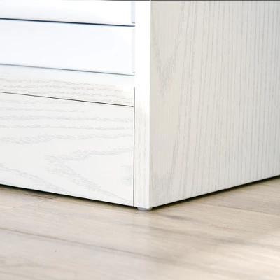 HOMCOM Modern Accent End Table With Drawer And Storage Shelf, Sofa Side Table For Living Room Or Bedroom, Set Of 2, White Wood Grain 7 HOMCOM Modern Accent End Table With Drawer And Storage Shelf, Sofa Side Table For Living Room Or Bedroom, Set Of 2, White Wood Grain - Image 5