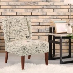 HomCom Upholstered Armless Accent Chair Leisure Side Chair With Wingback Design 17 HomCom Upholstered Armless Accent Chair Leisure Side Chair With Wingback Design -Homcom Shop GUEST b513af32 c606 443c 91ff 9a7018d69fe1