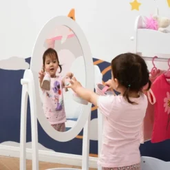 HOMCOM Full Length Mirror For Children, Adjustable To Be Viewed From Multiple Angles Dress-up And Make-up, White 10 HOMCOM Full Length Mirror For Children, Adjustable To Be Viewed From Multiple Angles Dress-up And Make-up, White -Homcom Shop GUEST b8725143 19ea 4a2c 9bc0 a6aff57562b9