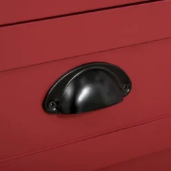 HOMCOM Sideboard Buffet Cabinet, Storage Serving Console Table With 4 Drawers And Slatted Bottom Shelf For Kitchen, Living Room, Red -Homcom Shop GUEST bc2915f1 a635 4c23 b3f1 70515897630d