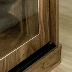 HOMCOM Modern Sideboard With Shelves, Buffet Cabinet With Storage Cabinets, Adjustable Shelf, Sliding Doors For Living Room, Kitchen, Walnut -Homcom Shop GUEST bd760222 c116 4908 b2ef 0d959a96c347