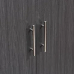 HOMCOM 2-Door Storage Cabinet With Adjustable Shelf, Free Standing Accent Sideboard And Buffet For Kitchen Or Hallway, Grey / White 10 HOMCOM 2-Door Storage Cabinet With Adjustable Shelf, Free Standing Accent Sideboard And Buffet For Kitchen Or Hallway, Grey / White -Homcom Shop GUEST c29e9cf8 ee29 4150 9869 d1bab8413ddd